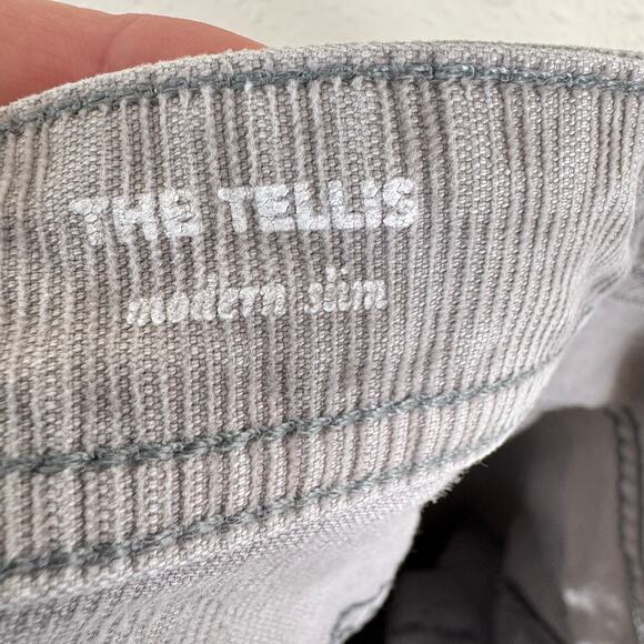 Adriano Goldschmied AG The Tellis Modern Slim Gray Corduroy Pants Men's 30 x 34 - Picture 8 of 9